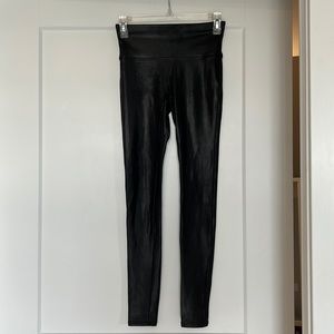 SPANX Faux Leather Leggings Black Size S